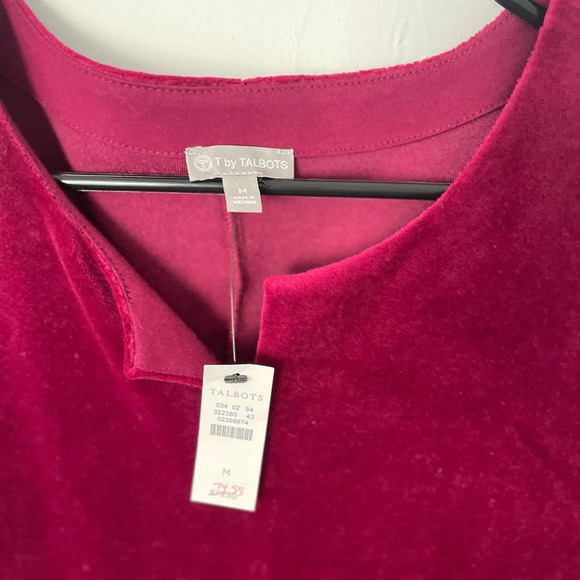 Talbots Velour Tunic Top NWT - Picture 3 of 7